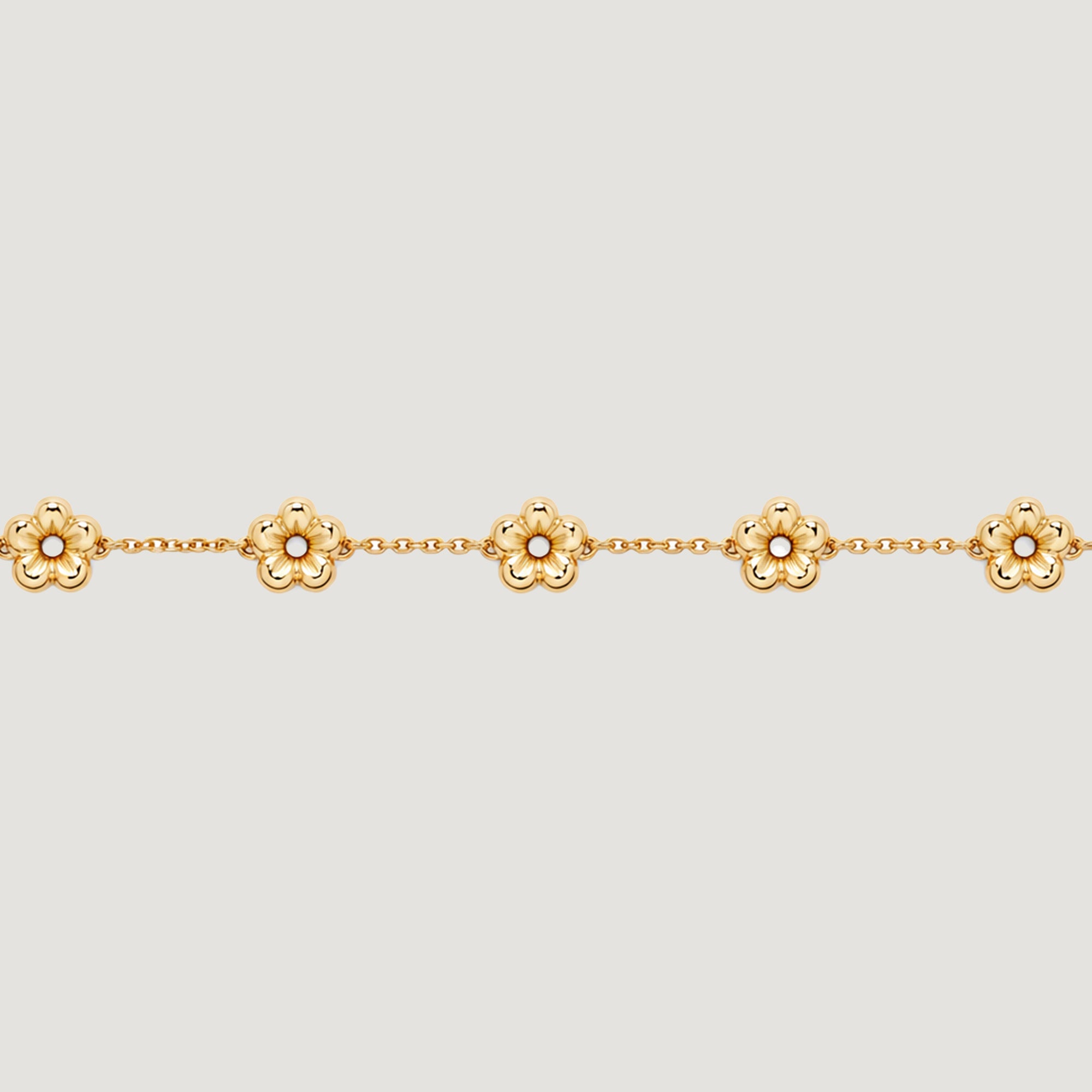 LULO MULTI FLOWER BRACELET IN GOLD