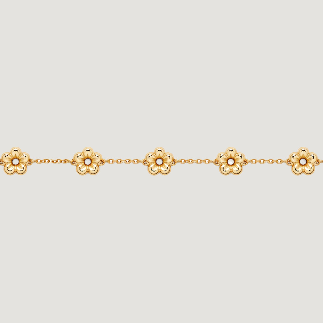 LULO MULTI FLOWER BRACELET IN GOLD