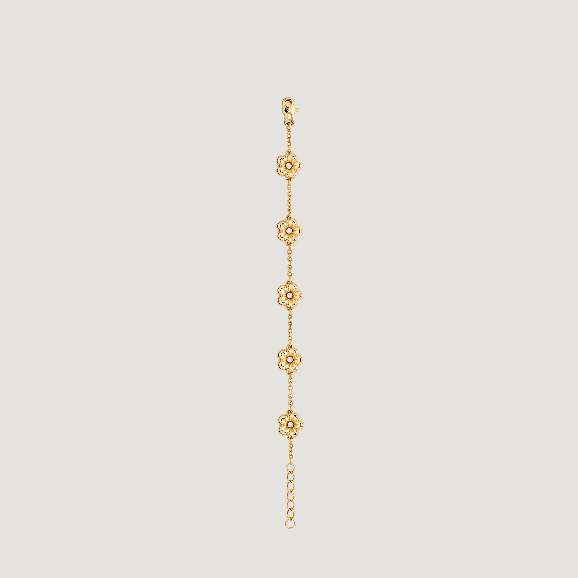 LULO MULTI FLOWER BRACELET IN GOLD