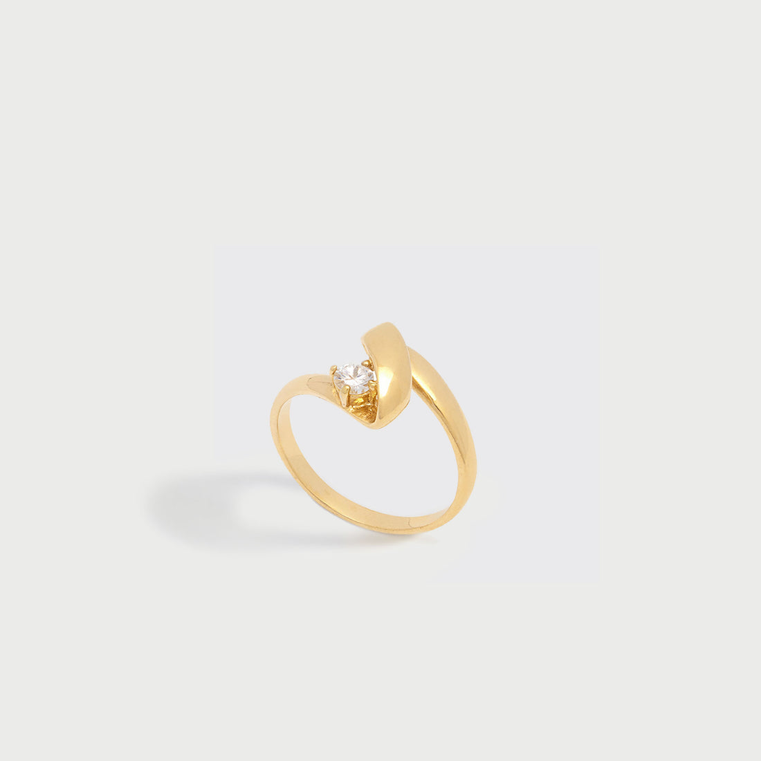 POTOSKA x YOJ Cleo Crystal Ring in Gold