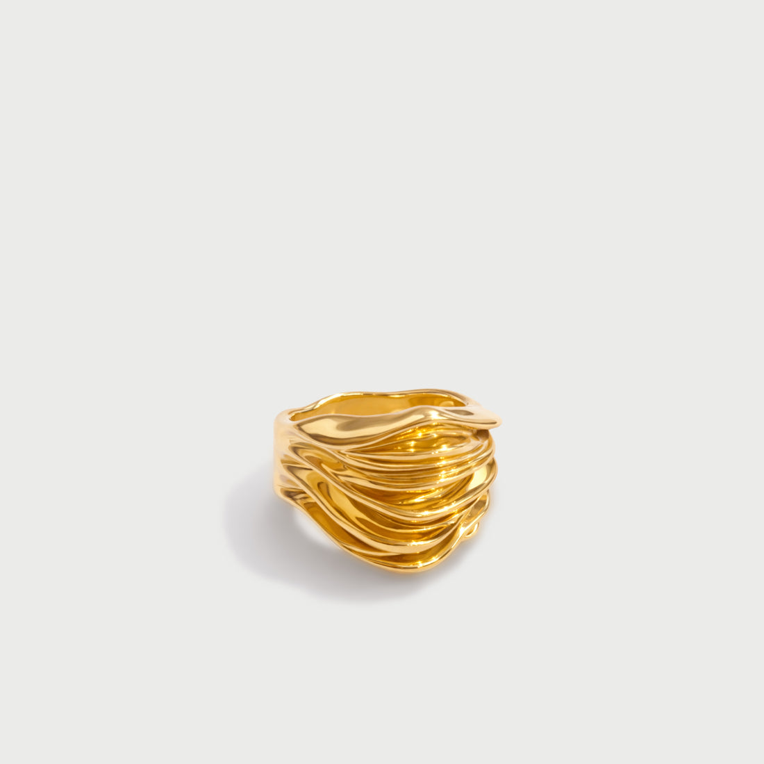 Veva Maxi Ring in Gold