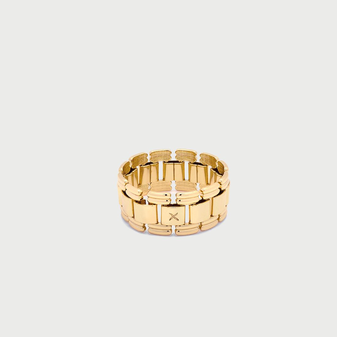 Crawford Watch Band Ring in Gold