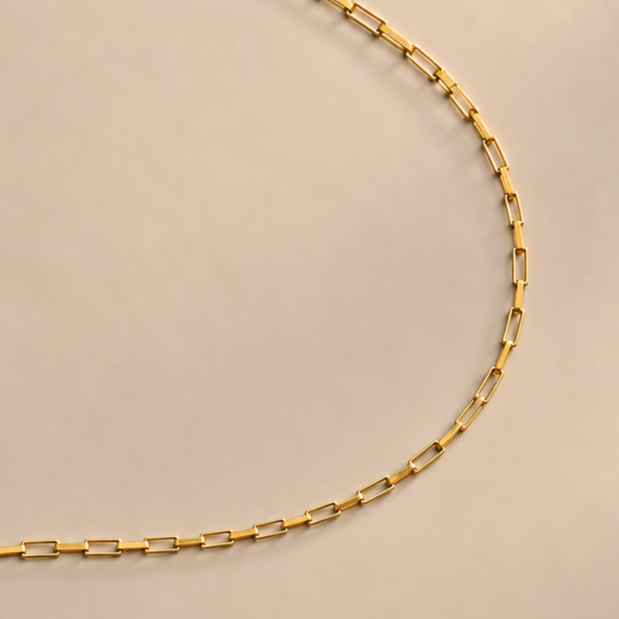LINK ANKLET BRACELET IN GOLD