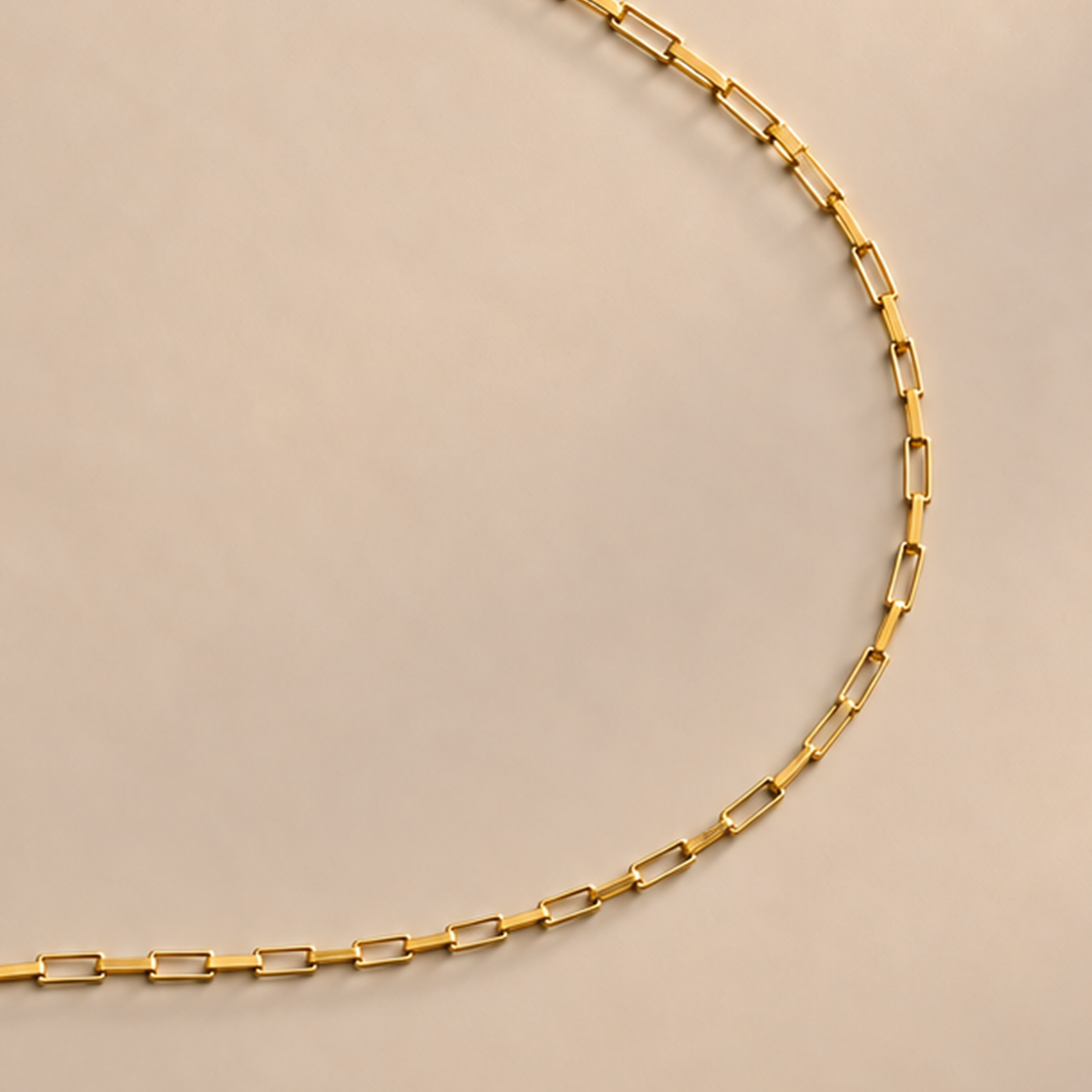 LINK ANKLET BRACELET IN GOLD