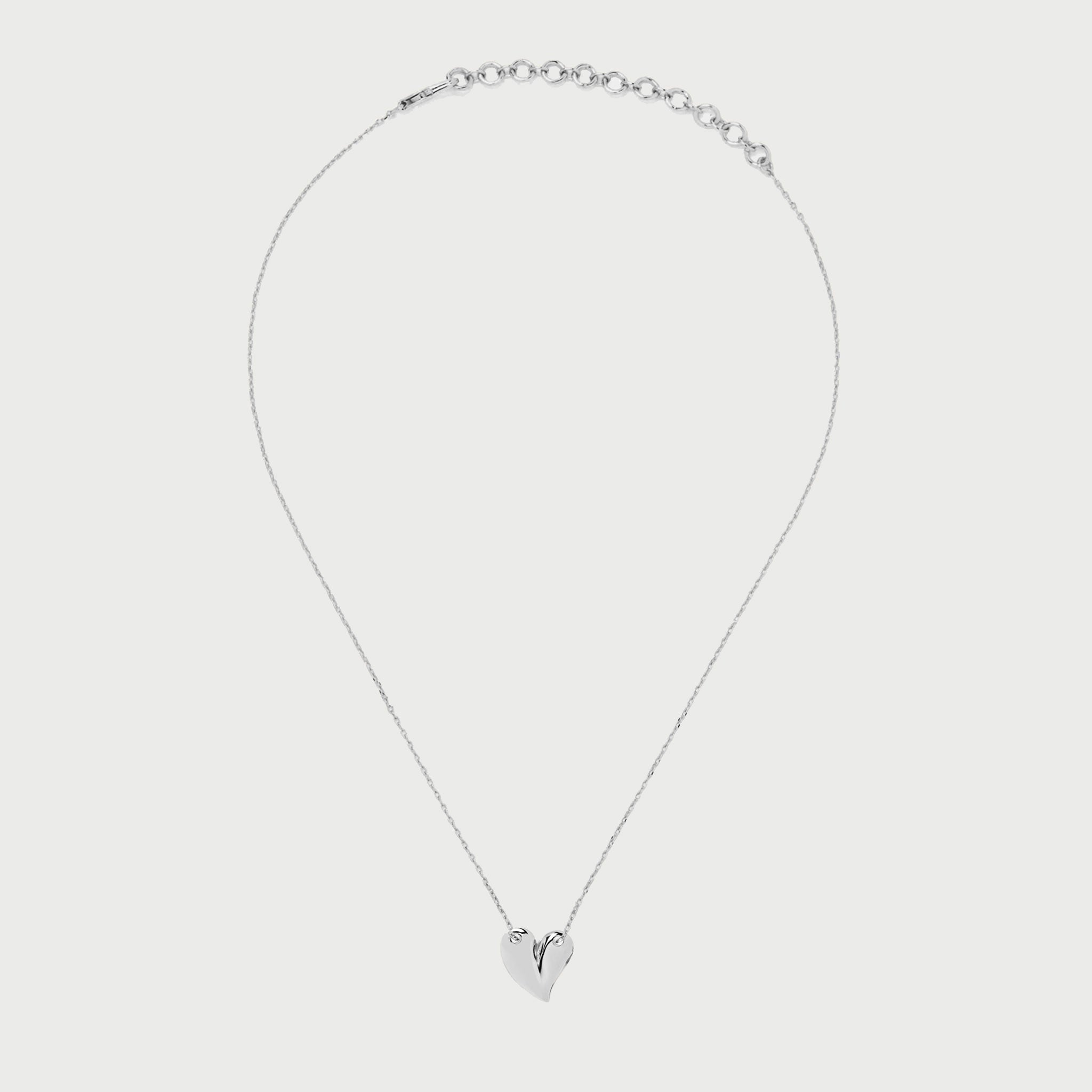 Loff Maxi Heart Necklace in Silver