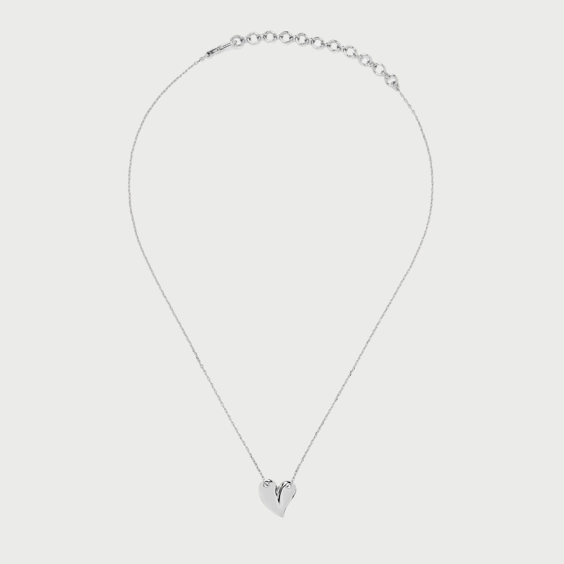 Loff Maxi Heart Necklace in Silver