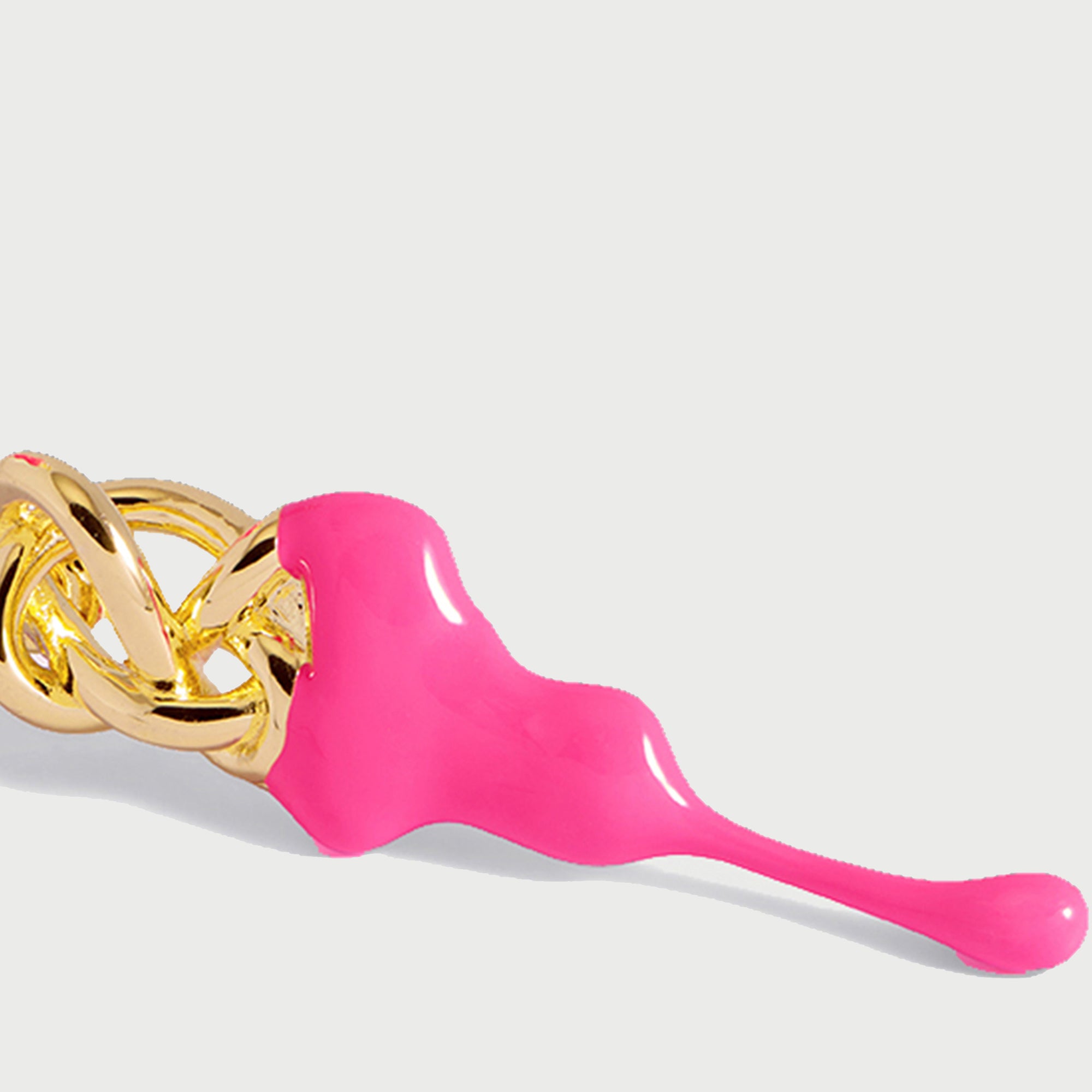 Kalno Maxi  Stud Earrings in Gold and Pink