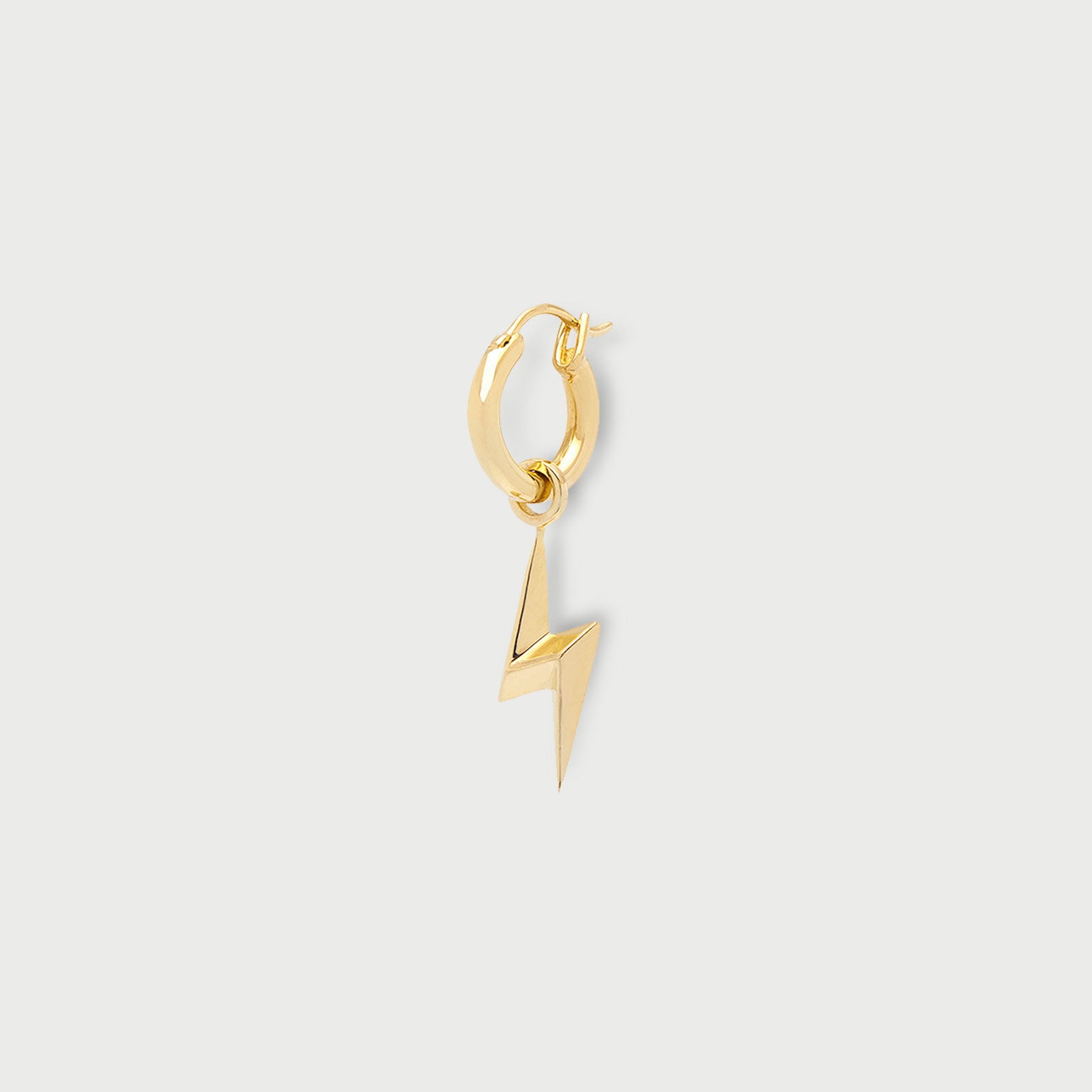 Lightning Single Hoop in Gold