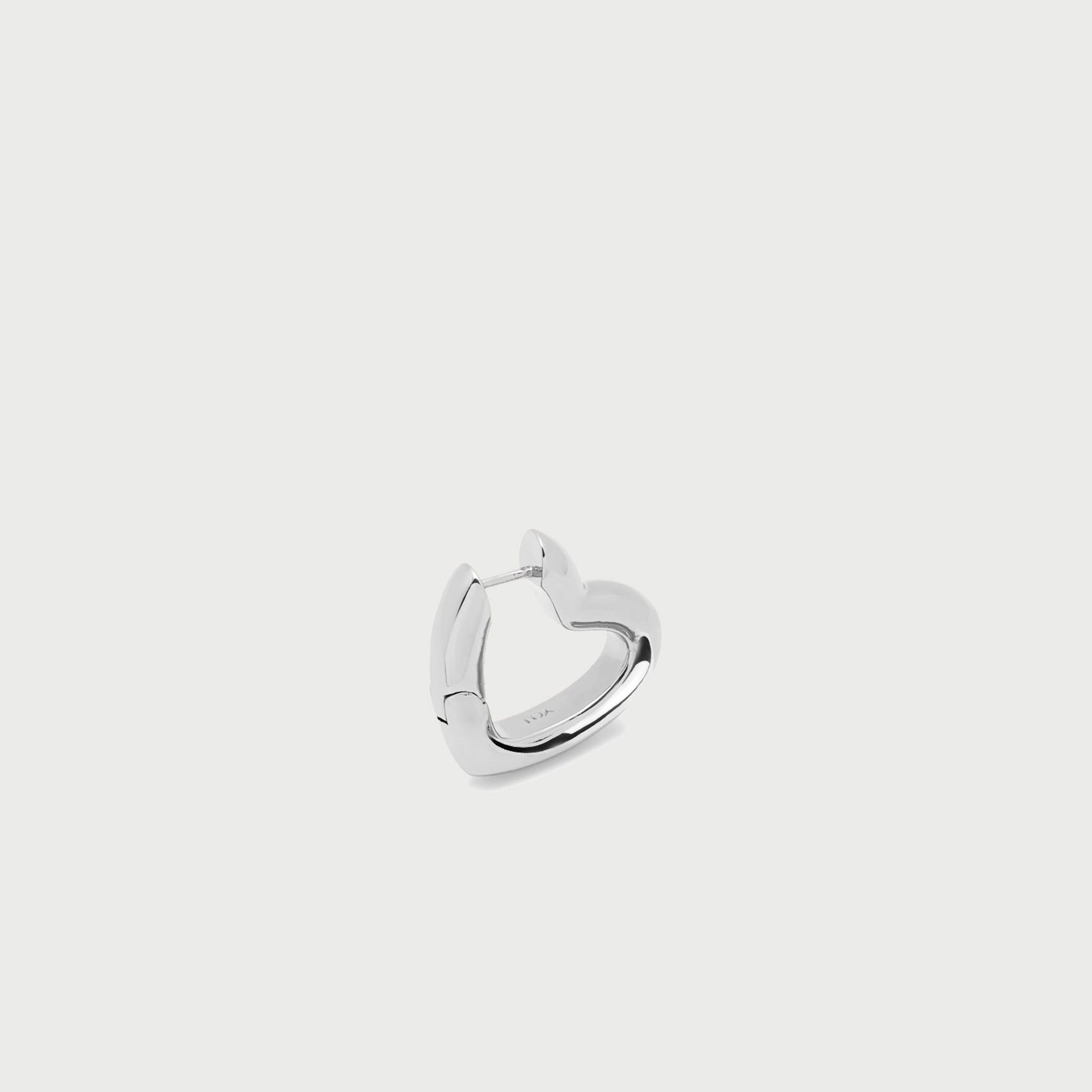 Loff Single Hoop Earring in Silver