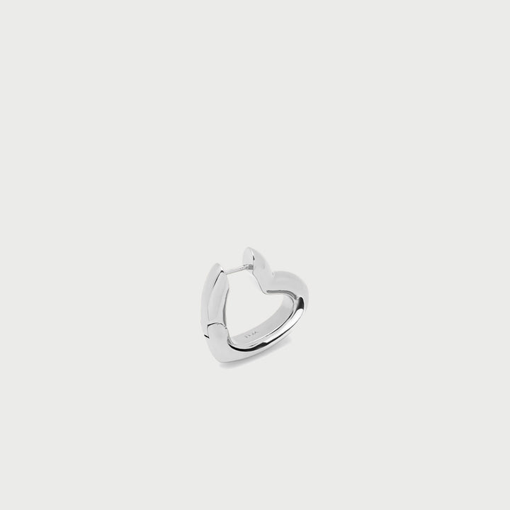 Loff Single Hoop Earring in Silver