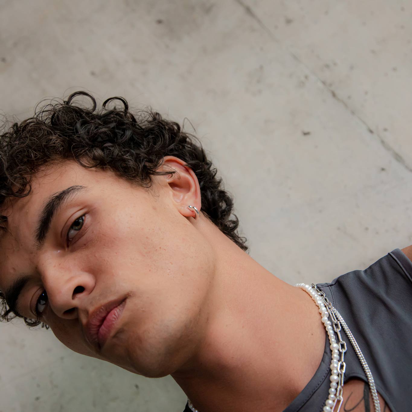 Loff Single Hoop Earring in Silver