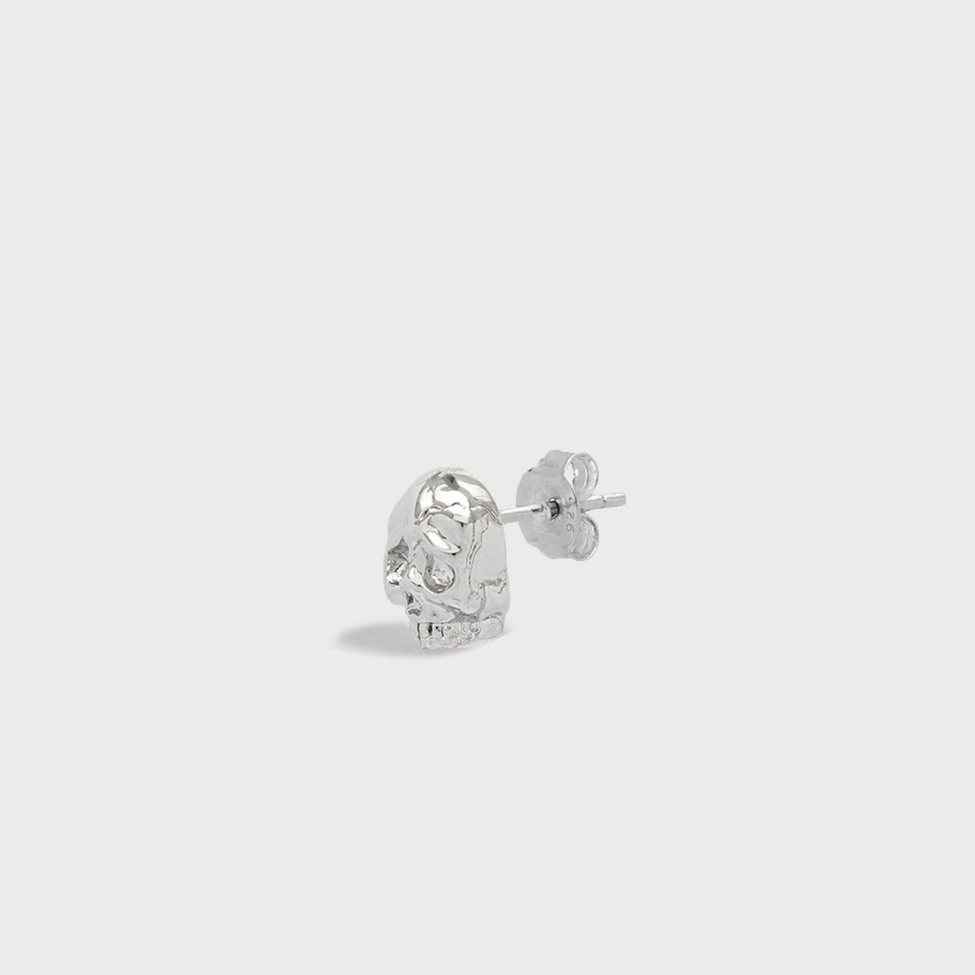 Scream Stud Earring in Silver