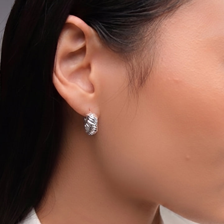 Kola Hoops in Silver