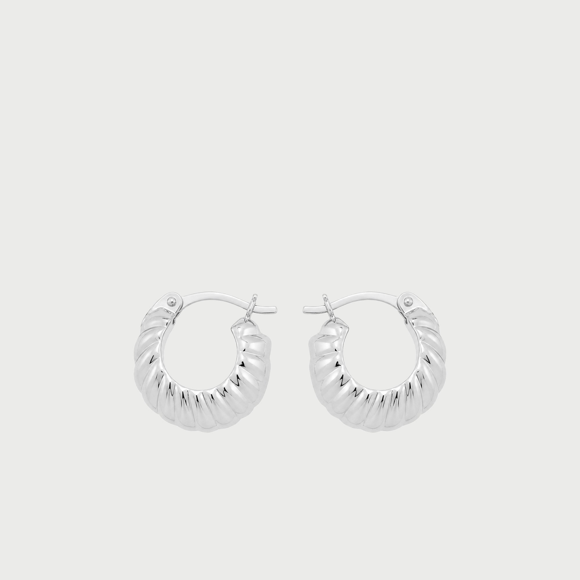 Kola Hoops in Silver