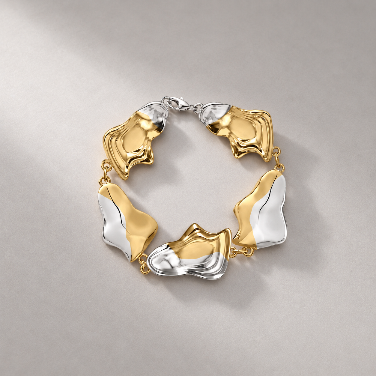 Minos Maxi Bracelet In Two Tone