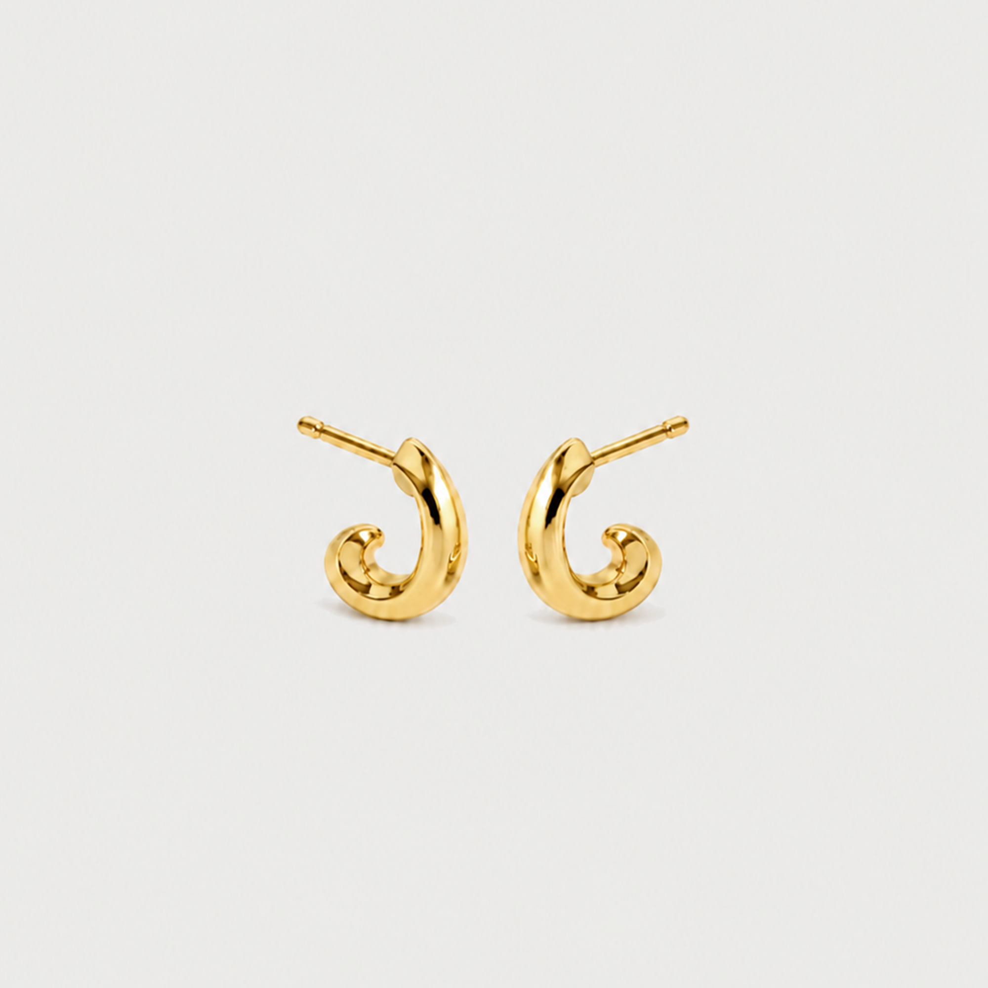 Claw Mini Hoops In Gold