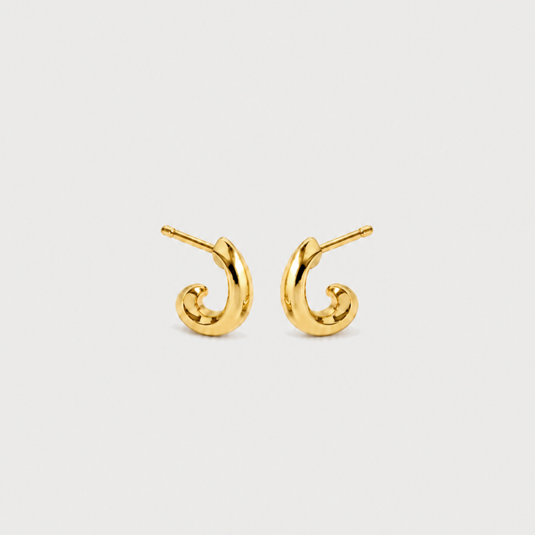 Claw Mini Hoops In Gold