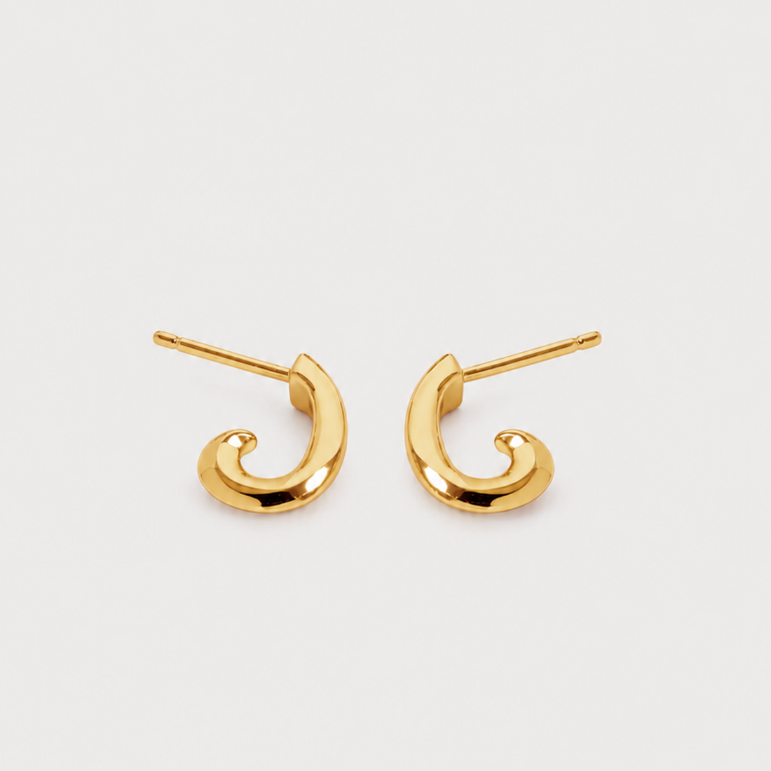 Claw Mini Hoops In Gold