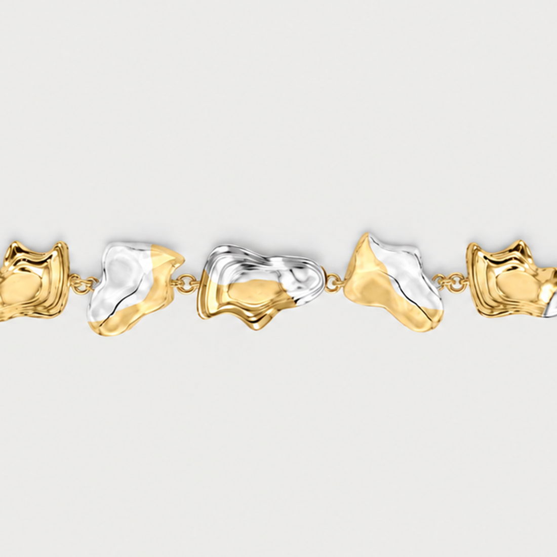 Minos Maxi Bracelet In Two Tone