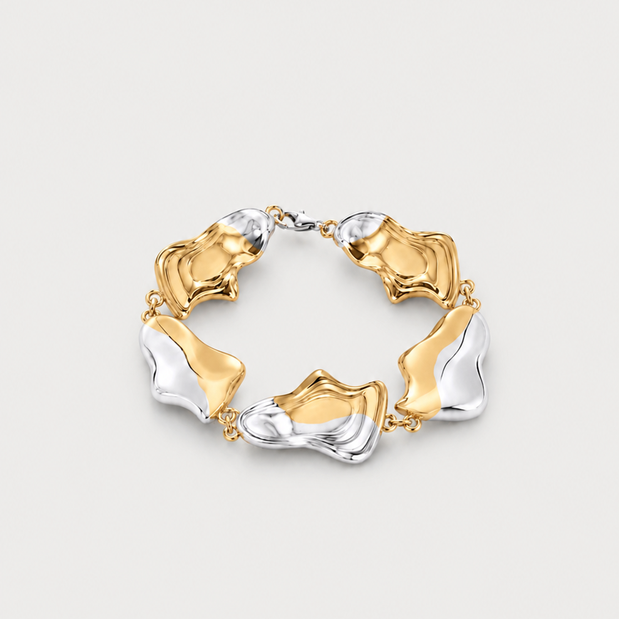 Minos Maxi Bracelet In Two Tone