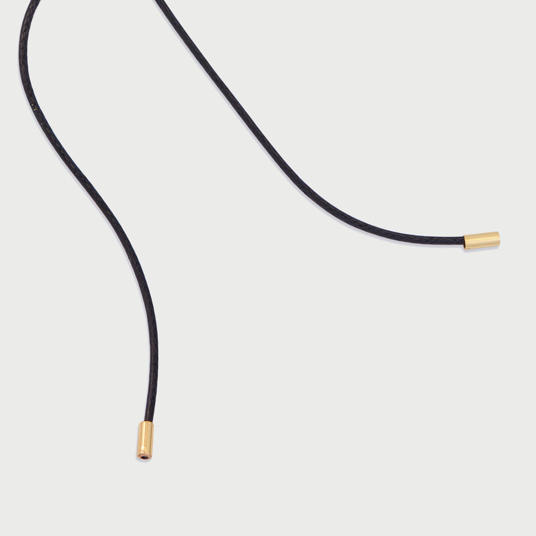 Initial C Cord String Necklace in Gold