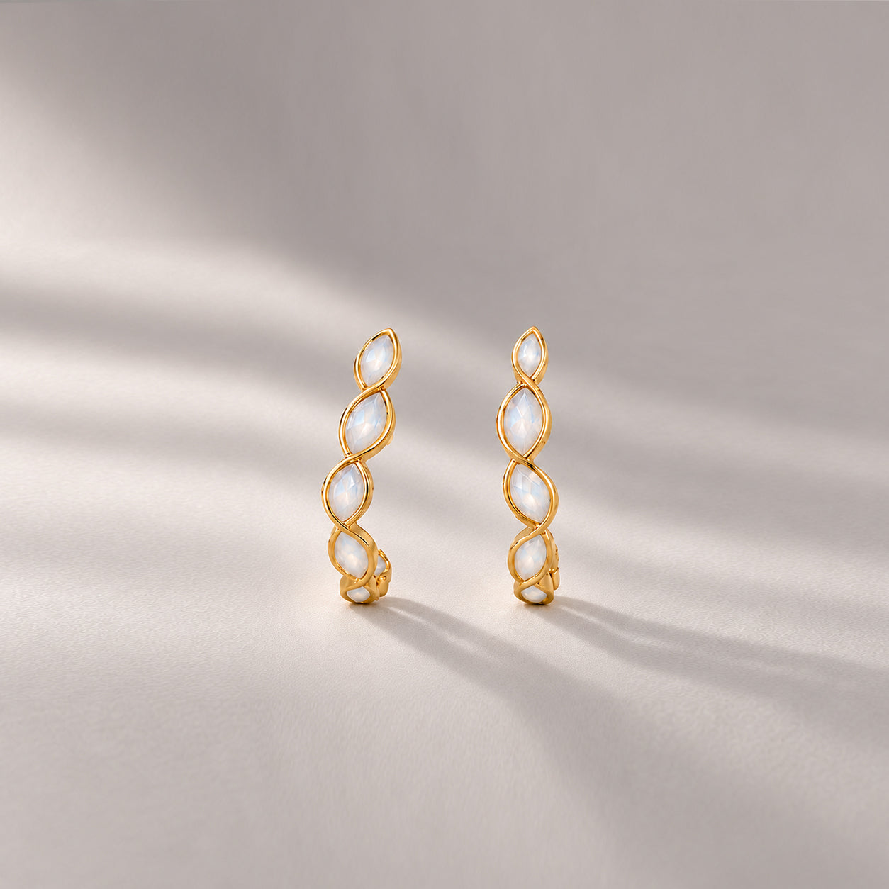 Marco Mini Drop Earrings In Gold & Crystals