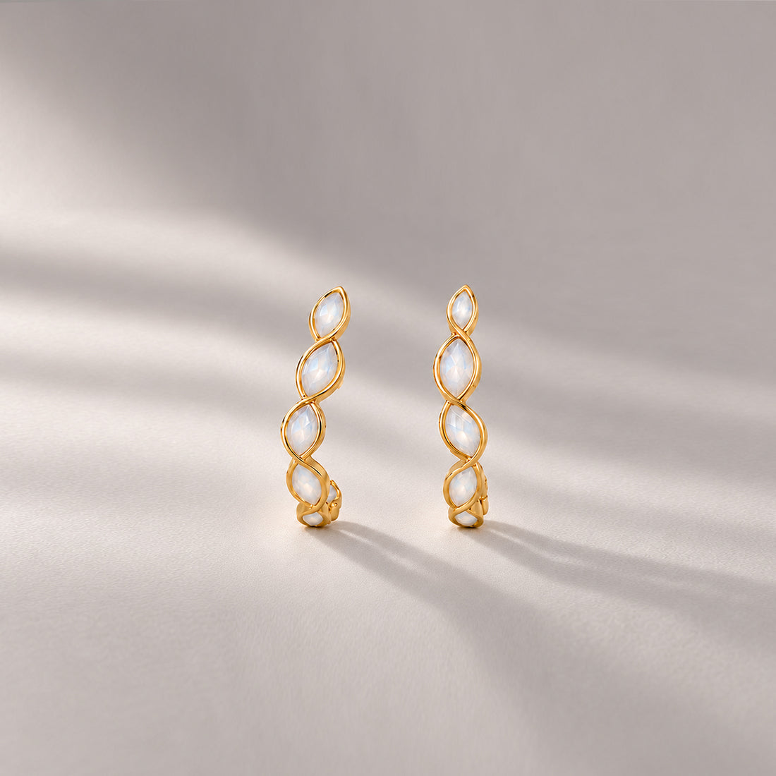 Marco Mini Drop Earrings In Gold & Crystals