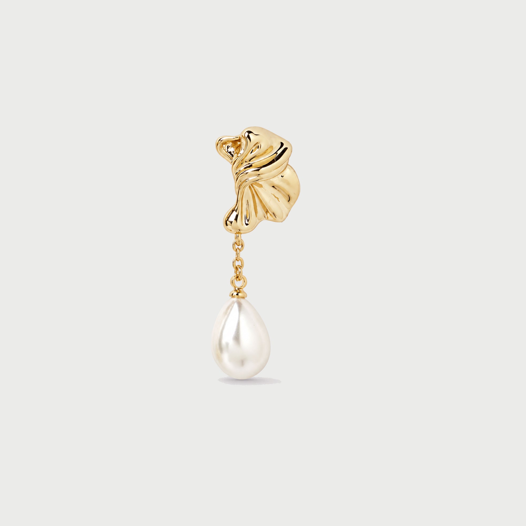 Falermo Mix & Match Drop Earrings In Gold & Pearl