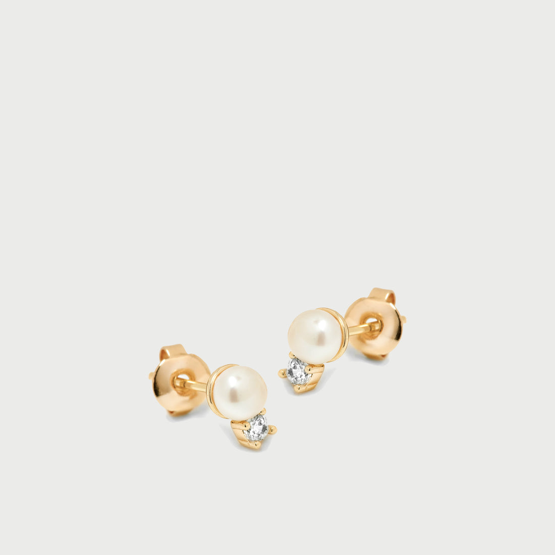 POTOSKA x YOJ Perto Pearl Stud Earring in Gold