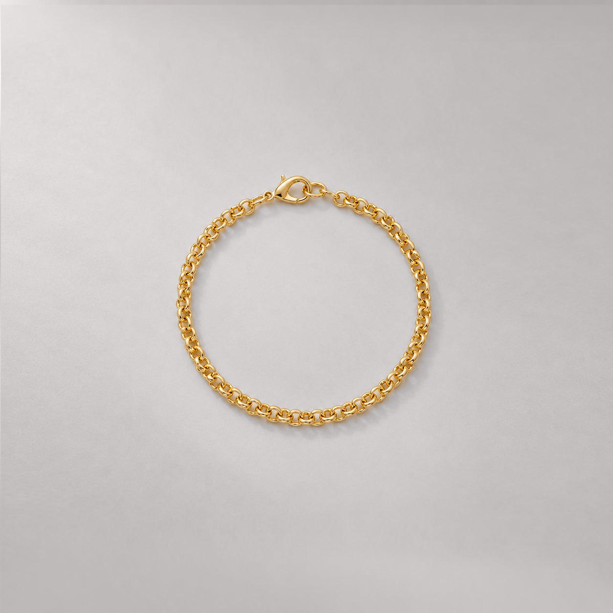 Mini Rolo Chain Bracelet in Gold