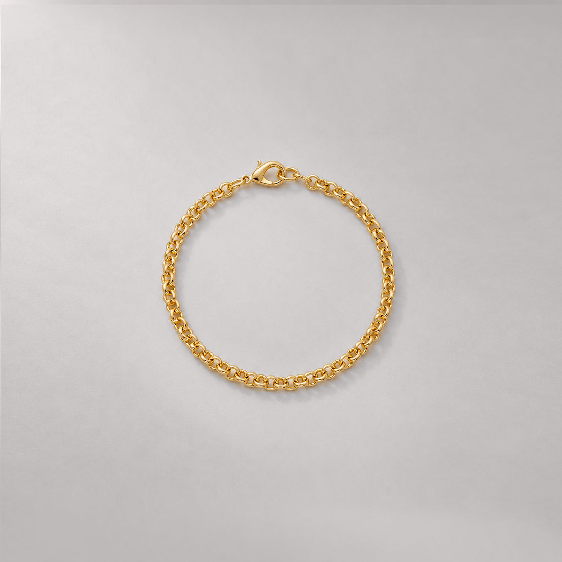 Mini Rolo Chain Bracelet in Gold