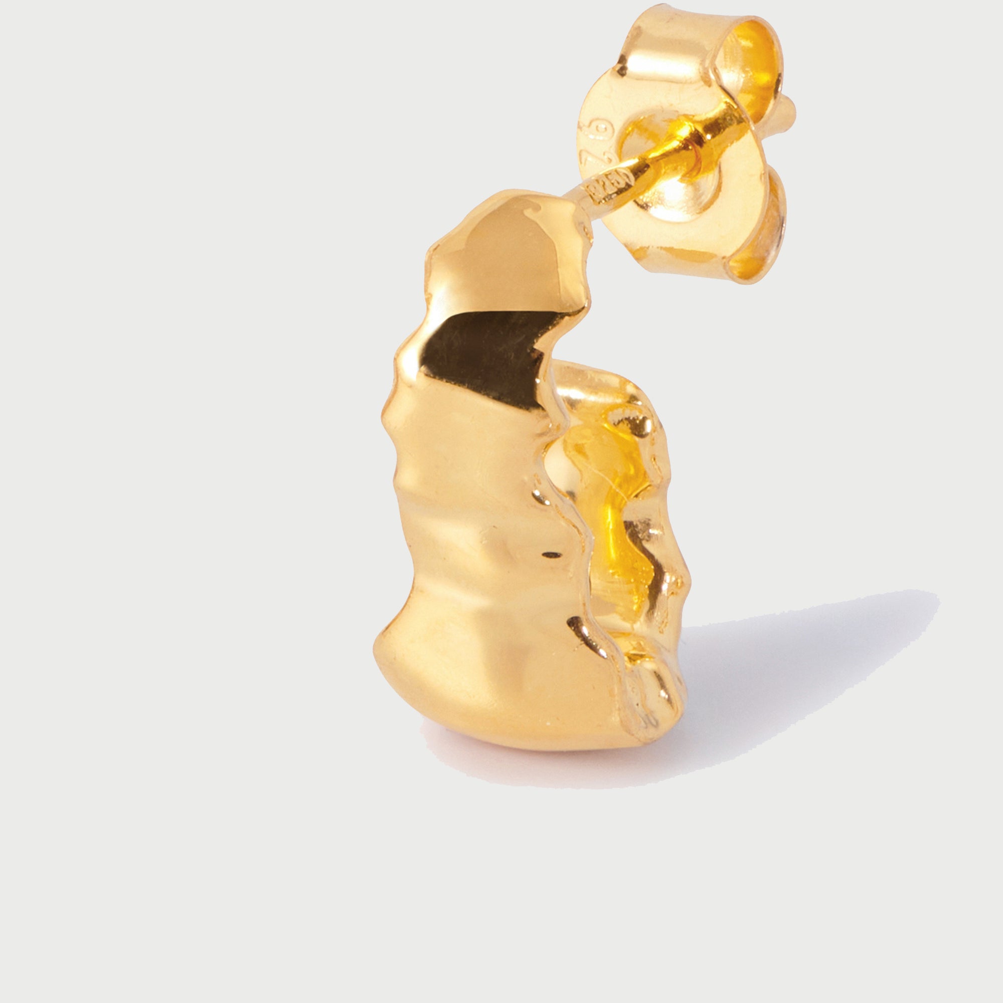 Boro Mini Hoop Earrings  in Gold