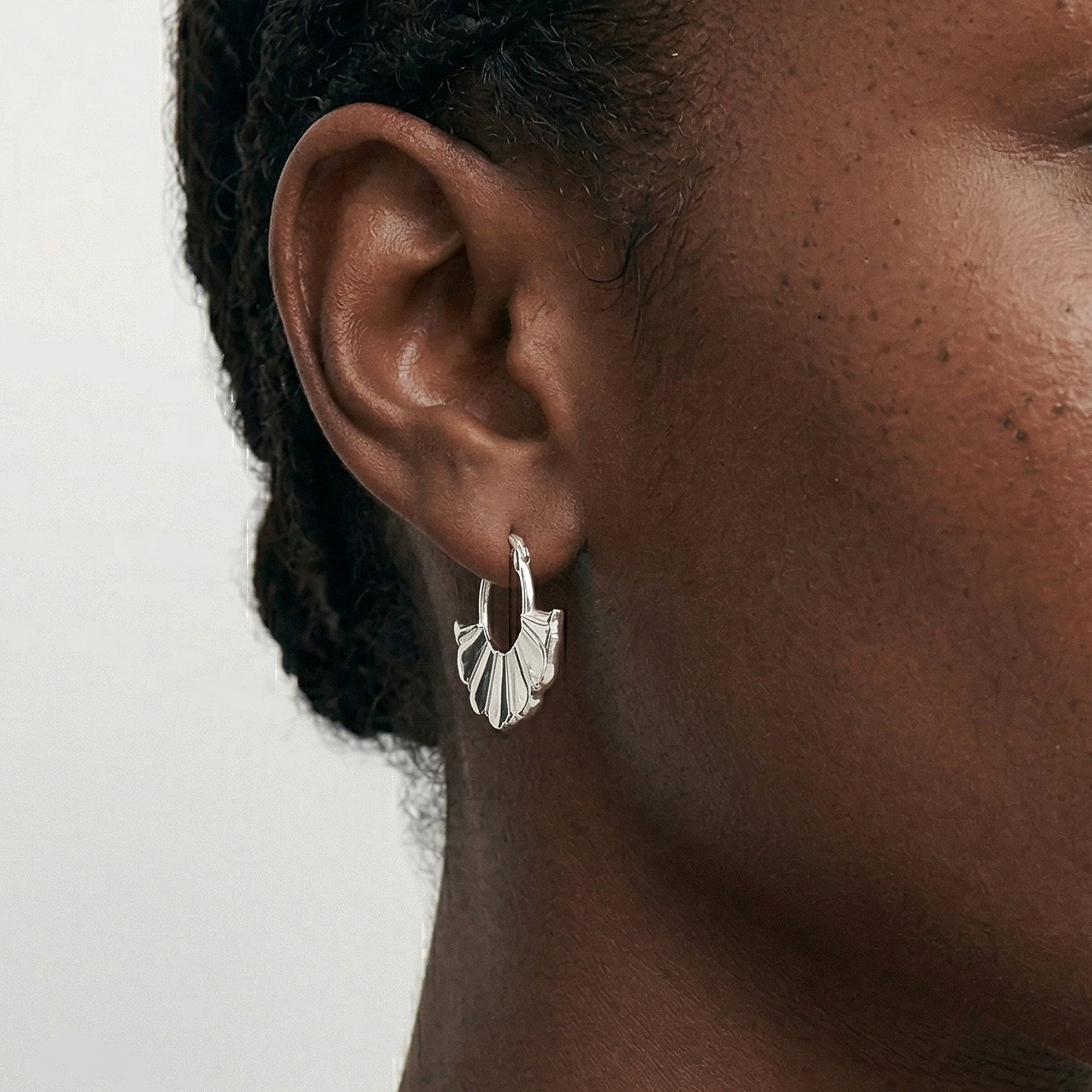 Tali Hoops in Silver