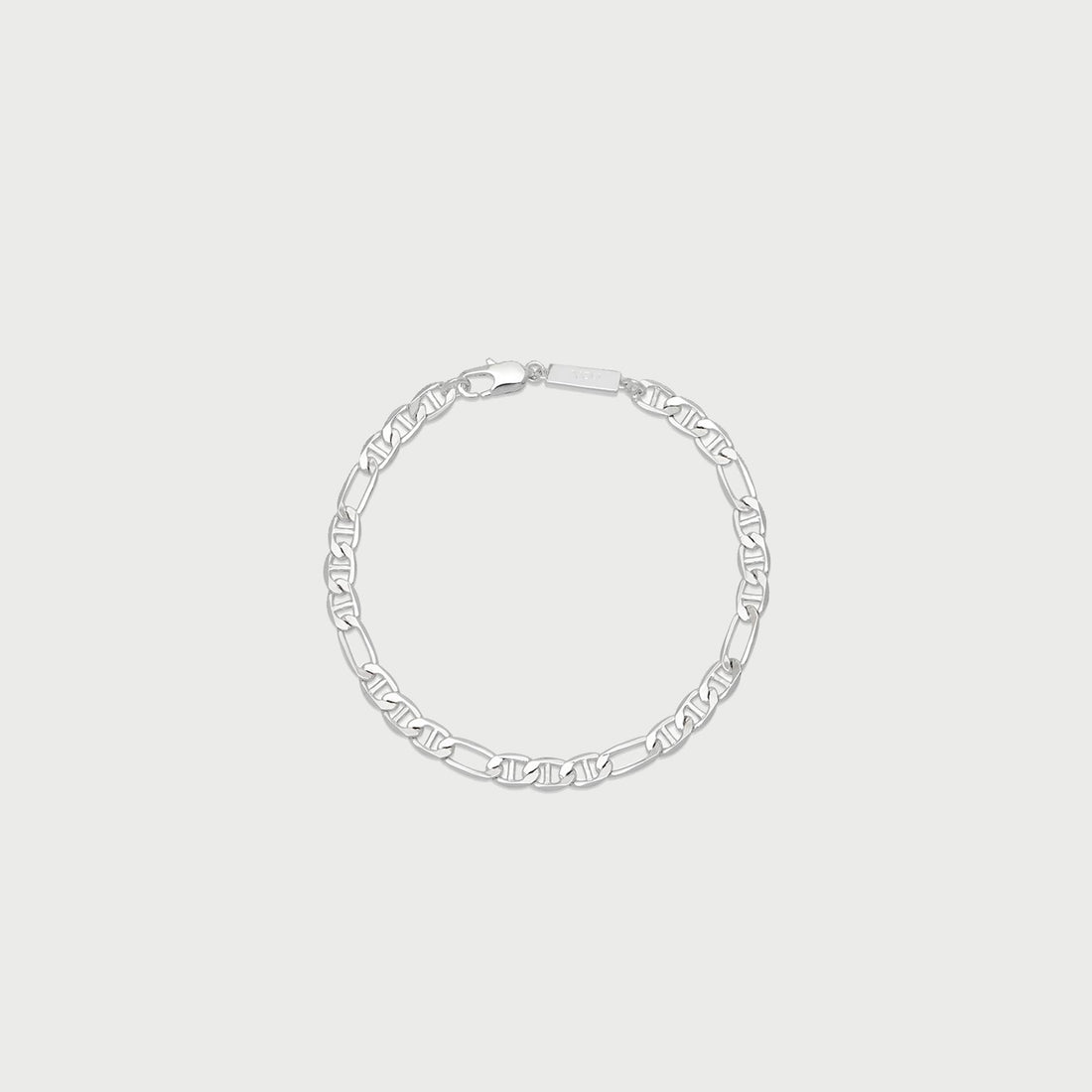 Figaro Bracelet in Silver