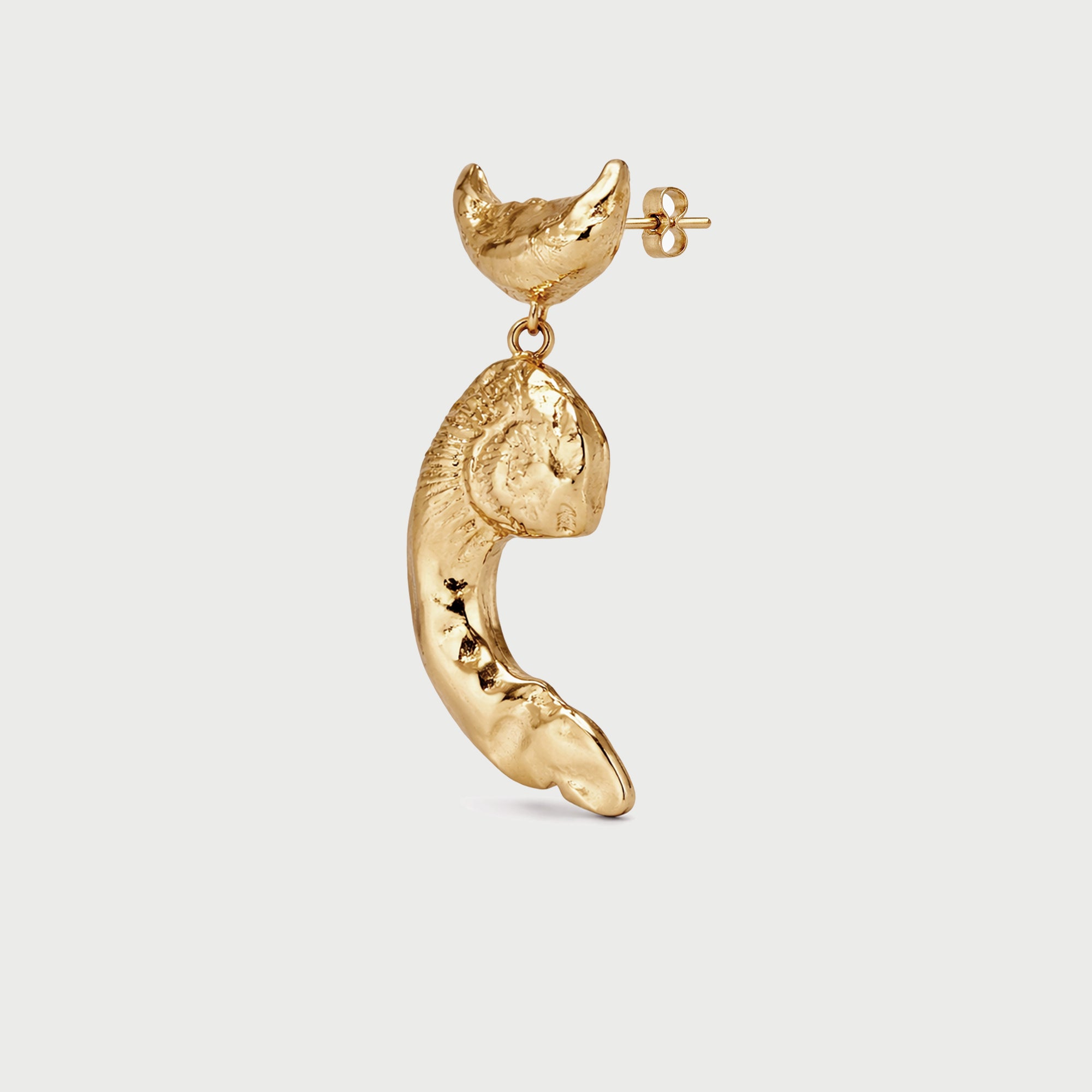 Vechi Shell Earrings in Gold