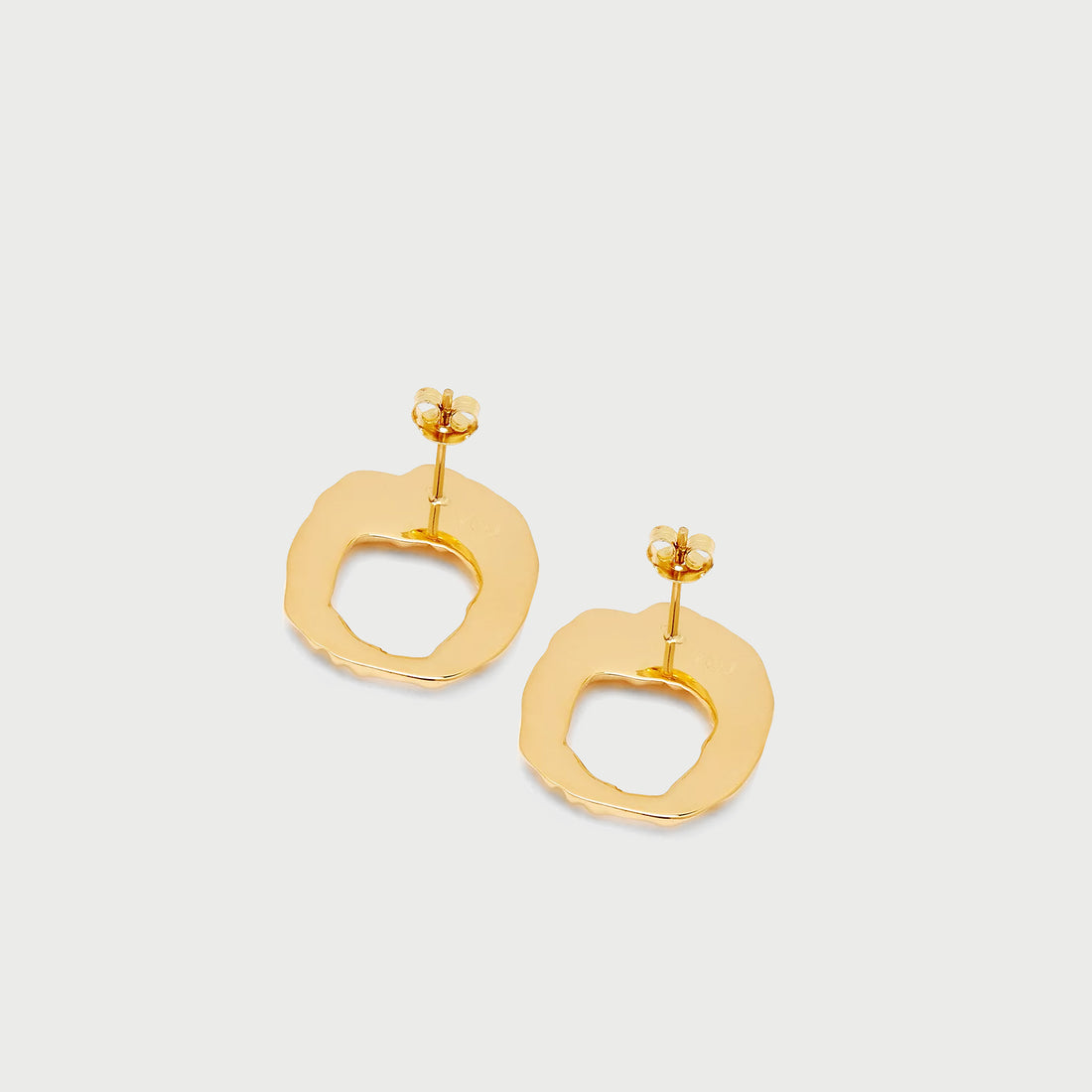 Iyun Face on Stud Earrings in Gold