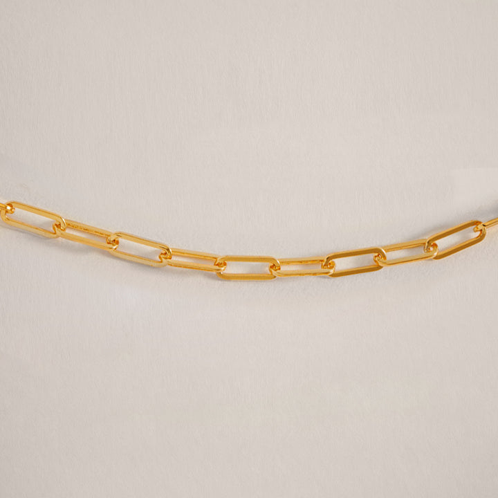 Mini Link Chain Short Necklace in Gold