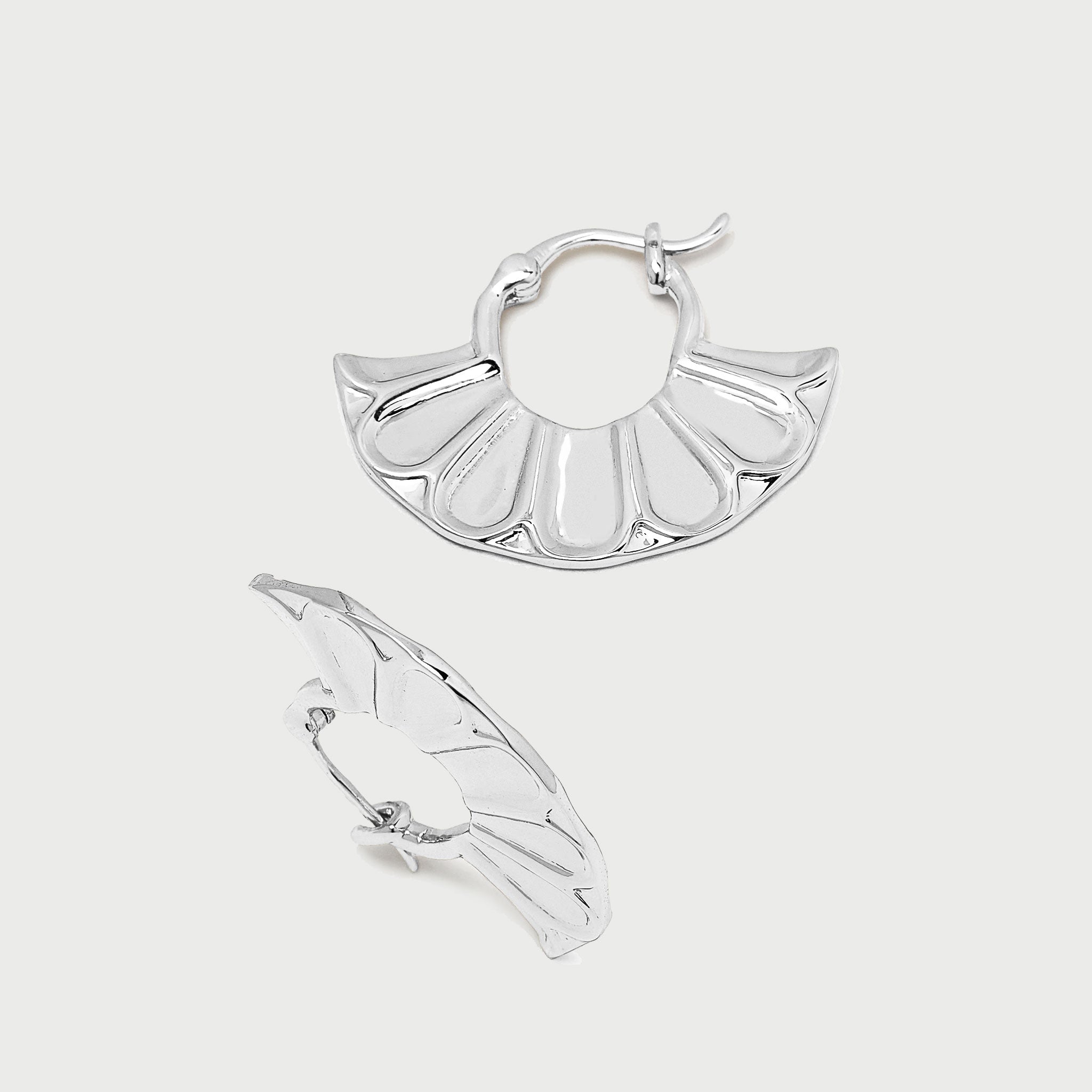 Tali Hoops in Silver