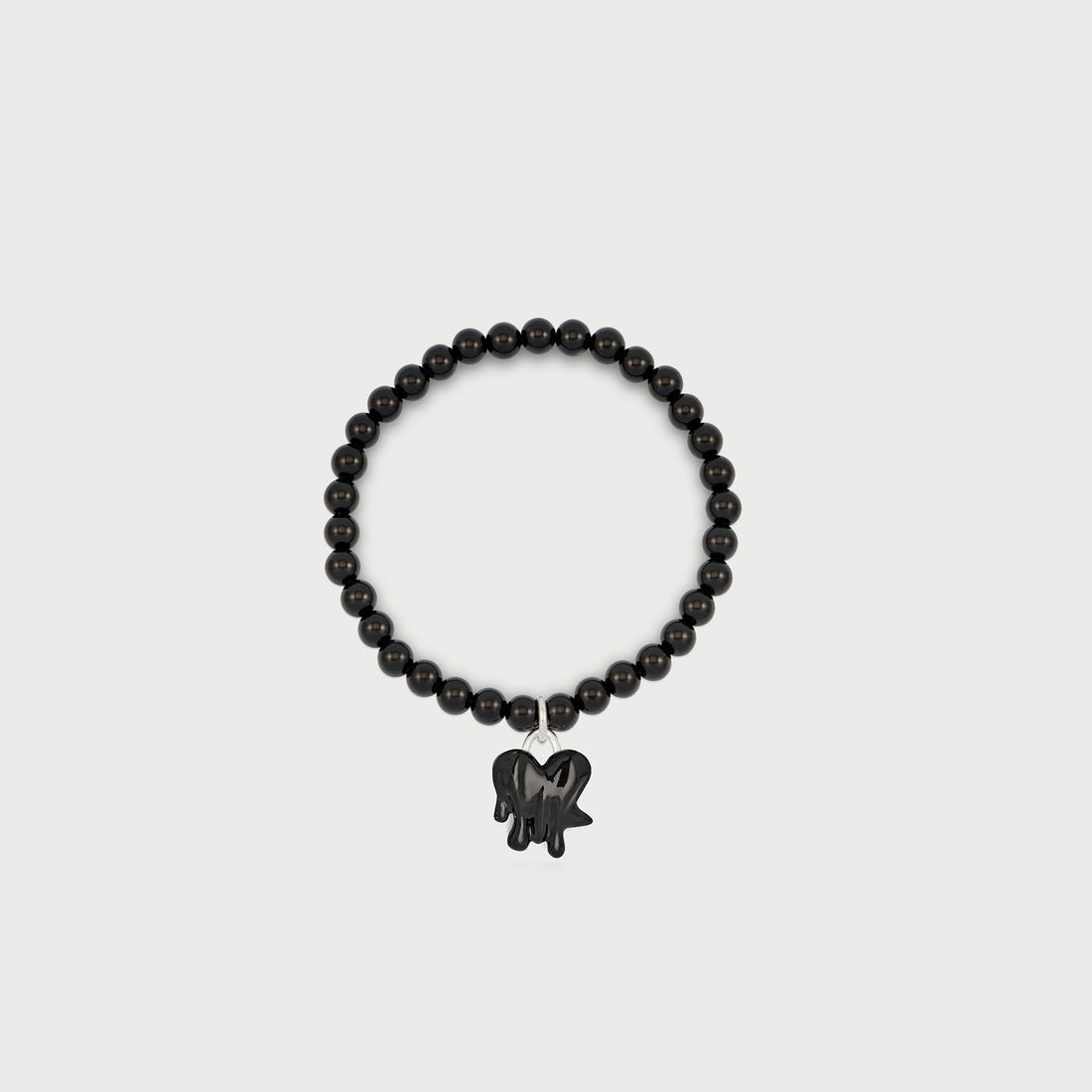 Loff Black Onyx Bracelet in Gunmetal