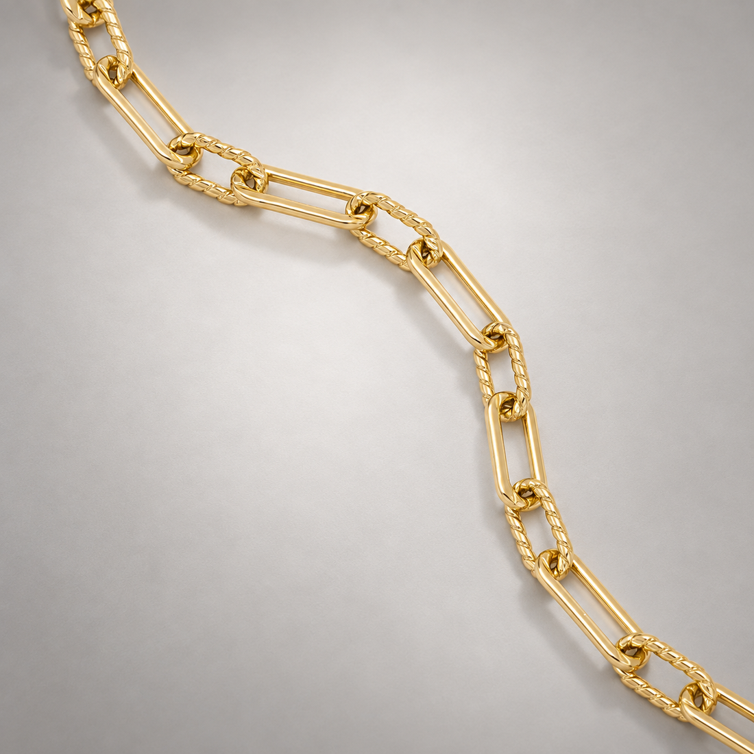 Oto Slim Rope Chain Bracelet in Gold