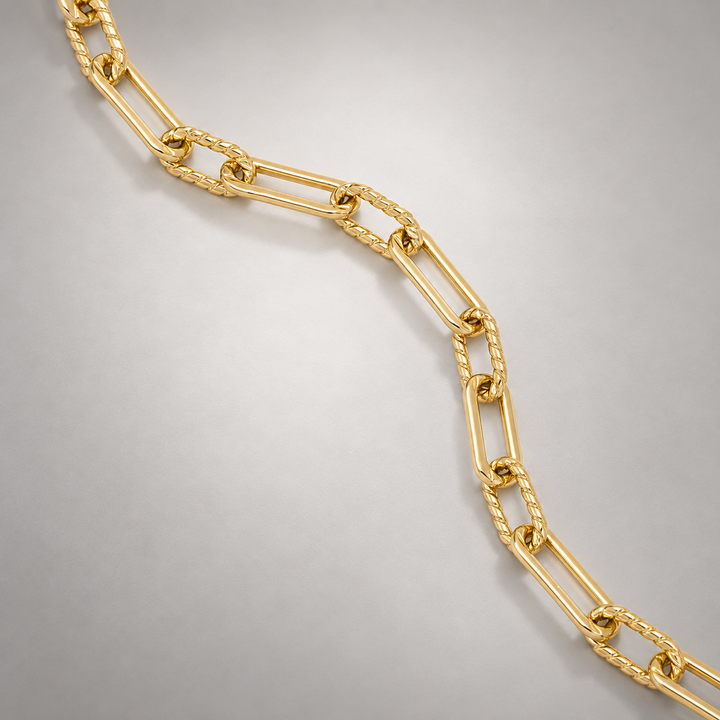 Oto Slim Rope Chain Bracelet in Gold