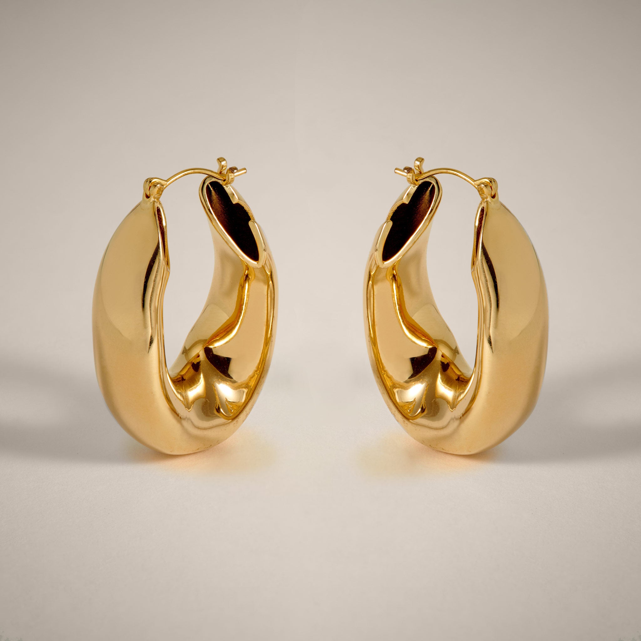 Maxi Falin Chubby Hoop Earrings in Gold