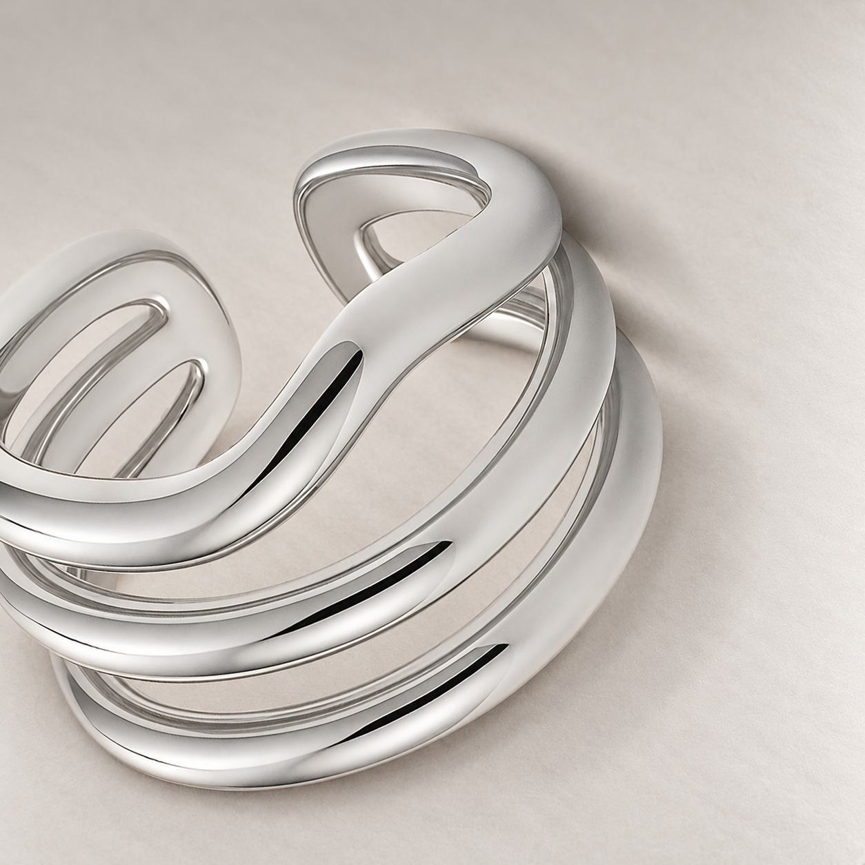 Arc Ring in Silver