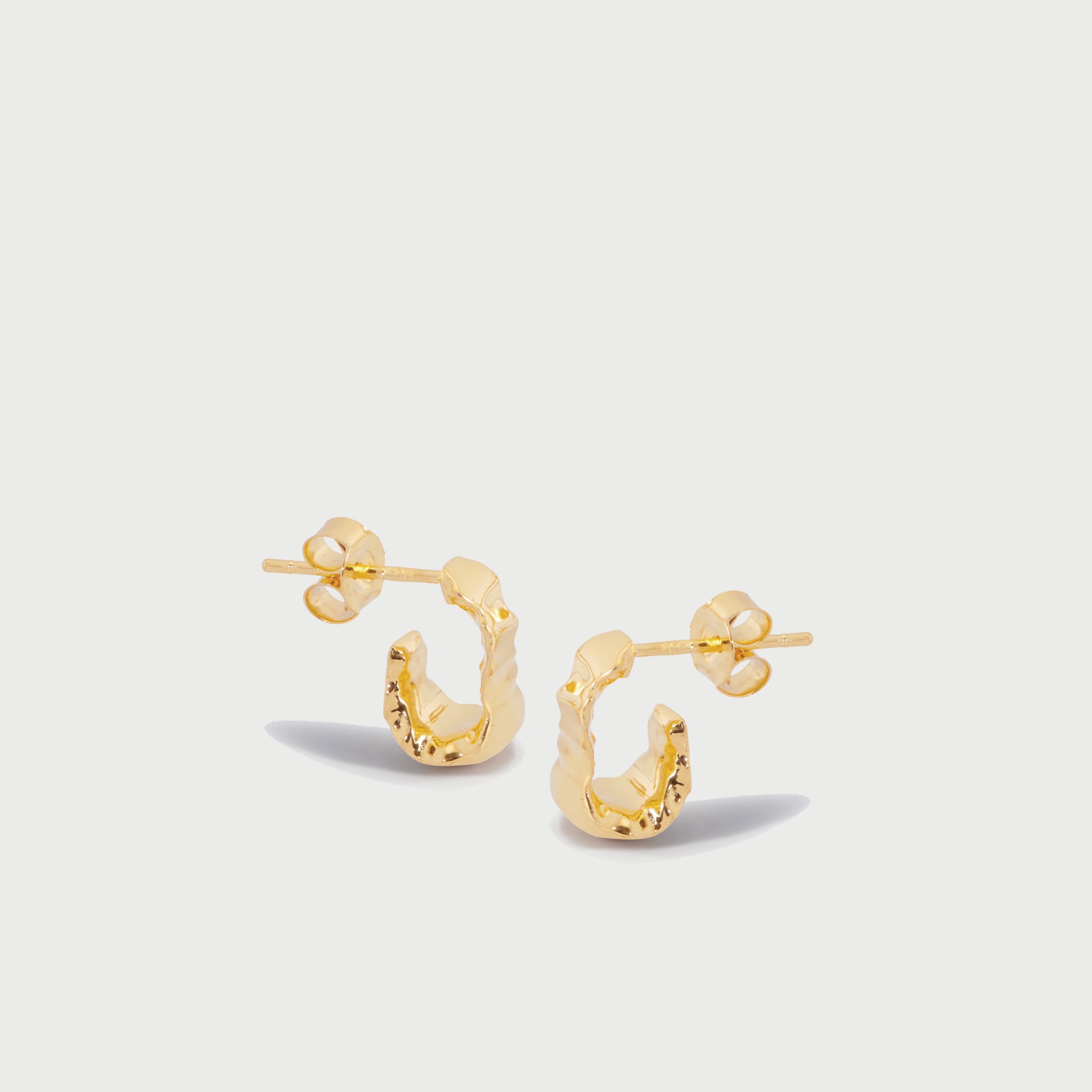 Boro Mini Hoop Earrings  in Gold