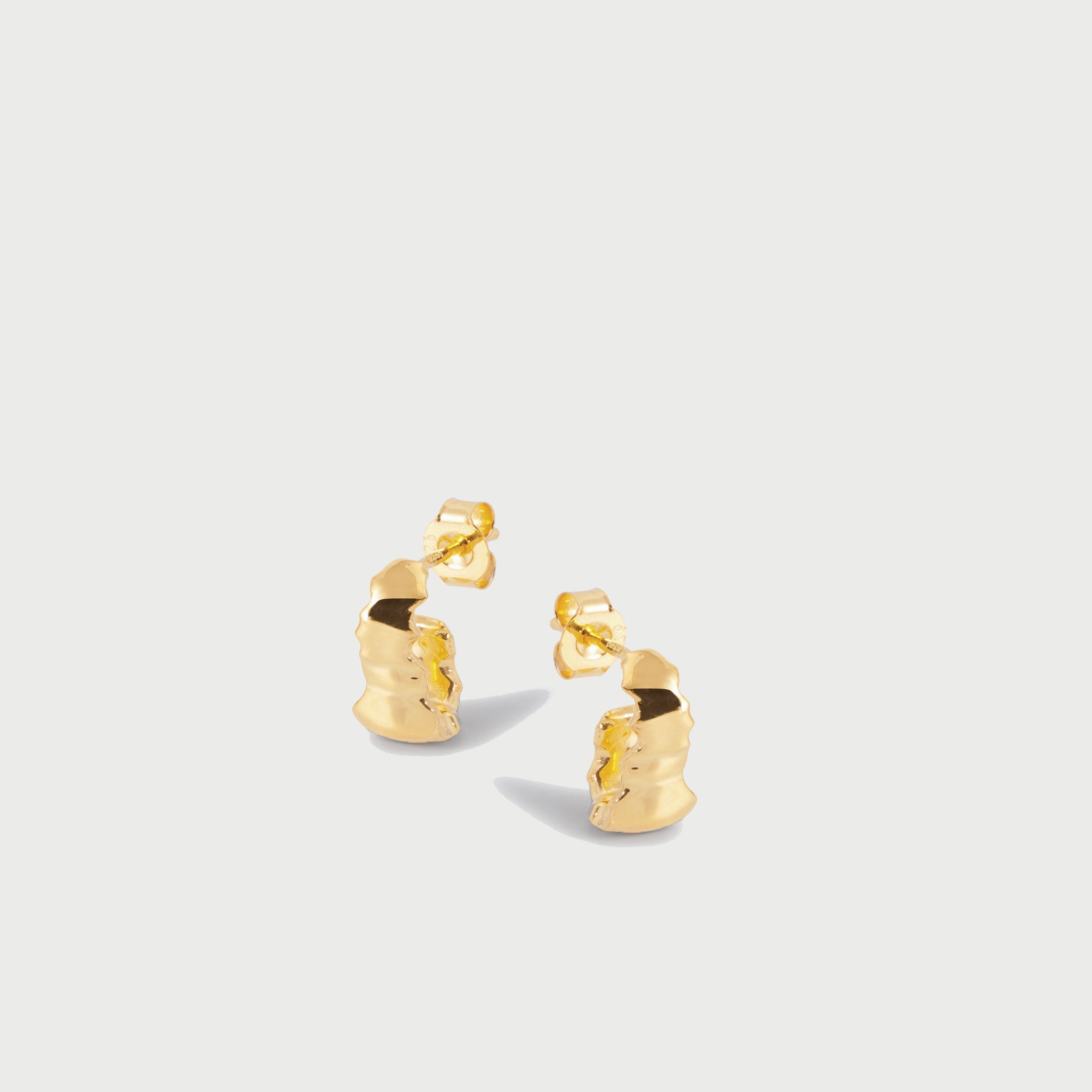 Boro Mini Hoop Earrings  in Gold