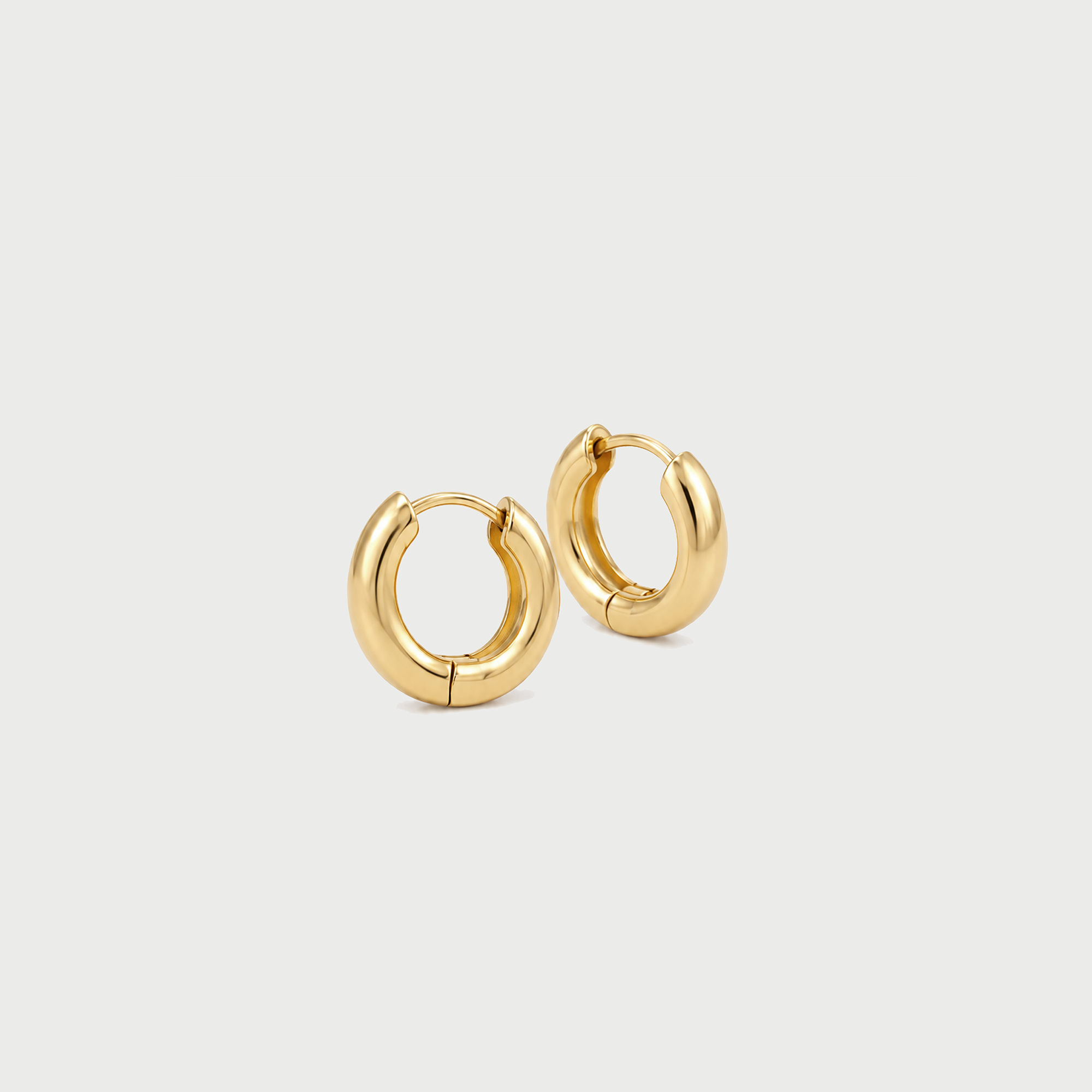 Palo Small Hoop Earrings in Gold by YOJ