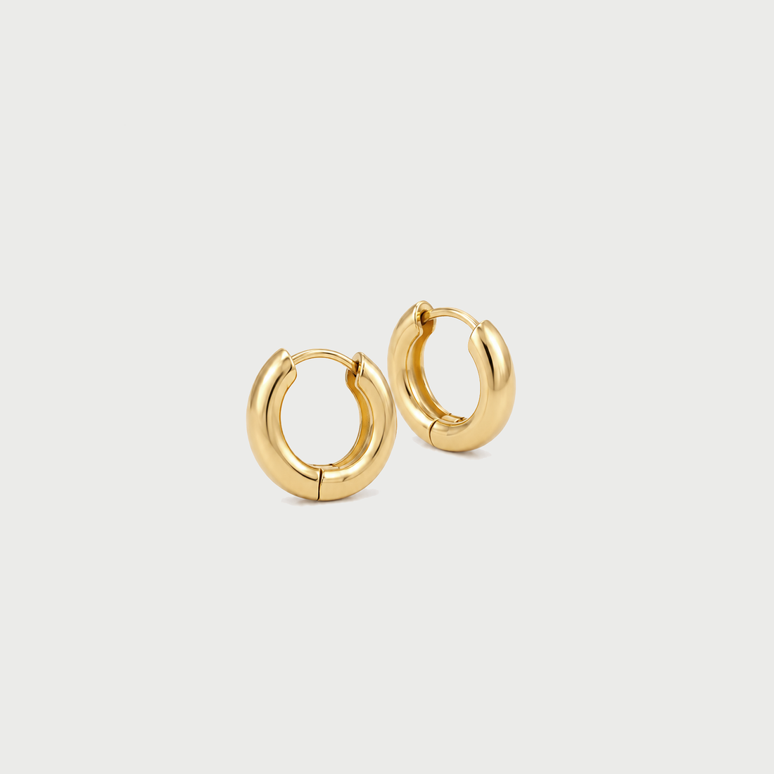Palo Small Hoop Earrings in Gold by YOJ