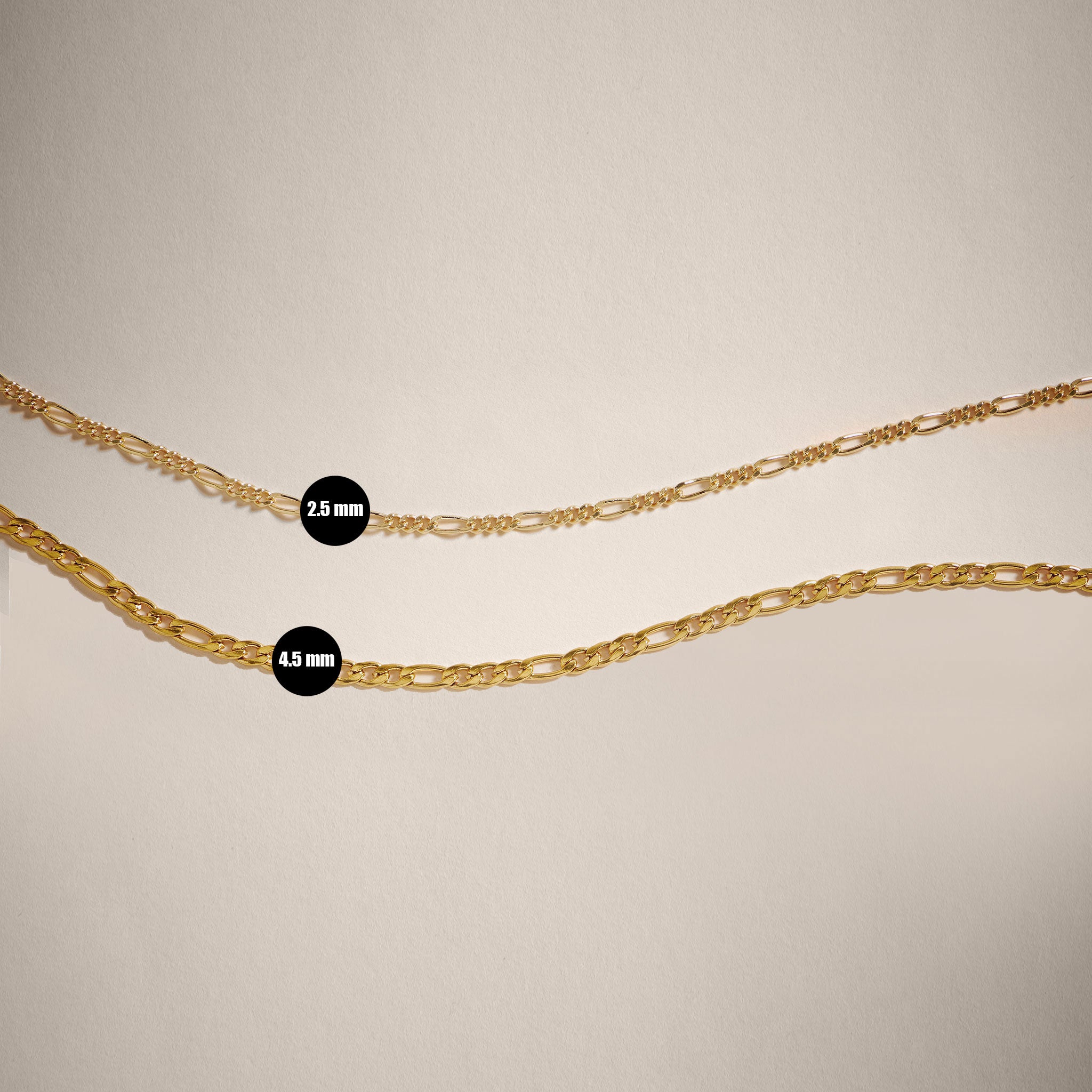 Figaro Midi Choker Necklace in Gold