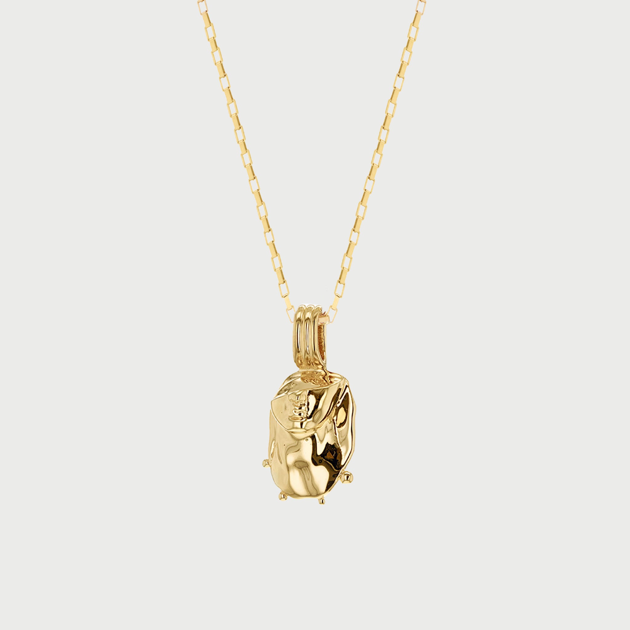 Velya Twin Pendant Necklace in Gold