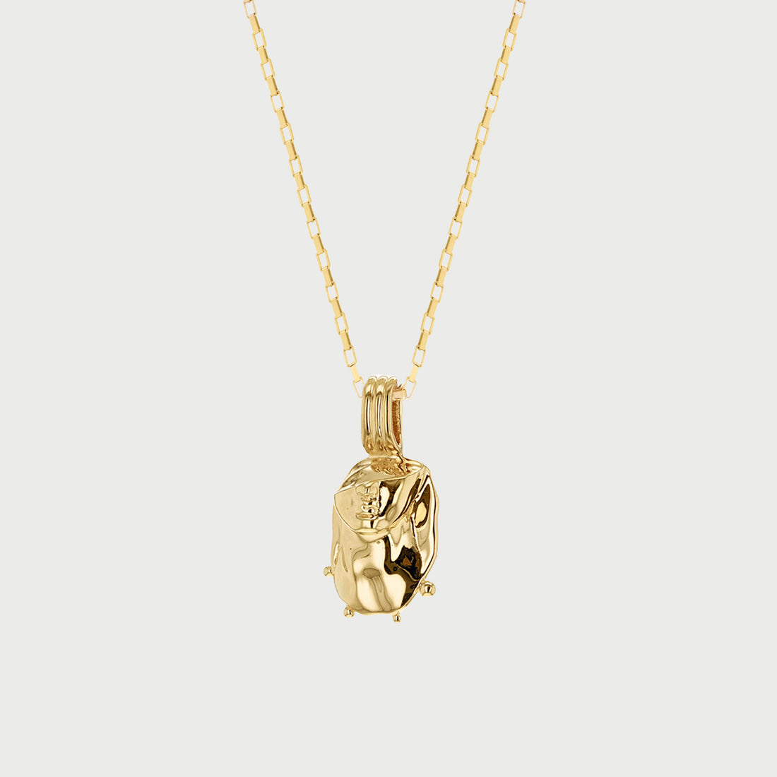 Velya Twin Pendant Necklace in Gold